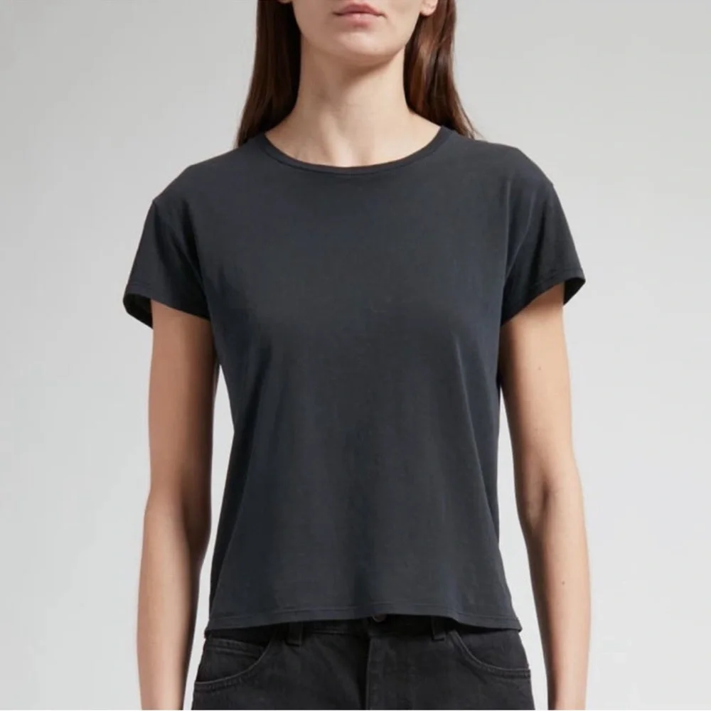 The Row Tori Organic Cotton T-Shirt in Black - Picture 1 of 8